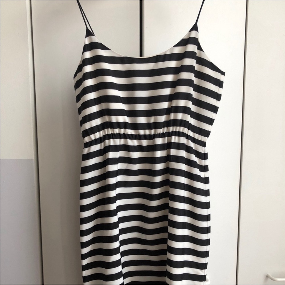 NWT J crew factory striped spaghetti strap dress